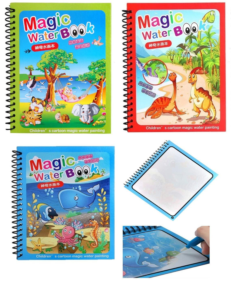 Magic Reusable Water Color Book (Set of 4)