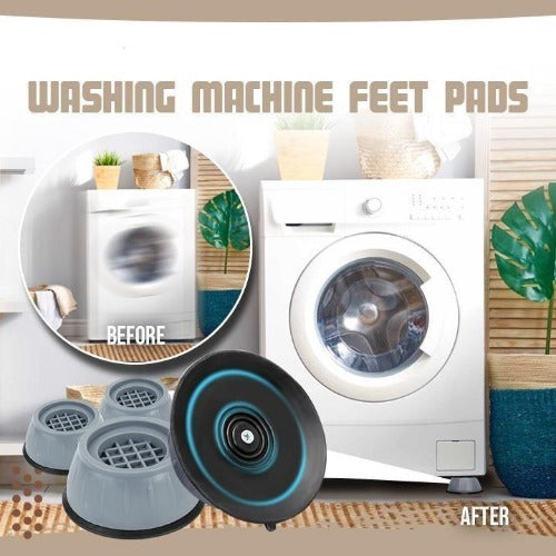 Non-Vibration Rubber Washing Machine Feet Pads (Pack of 4)